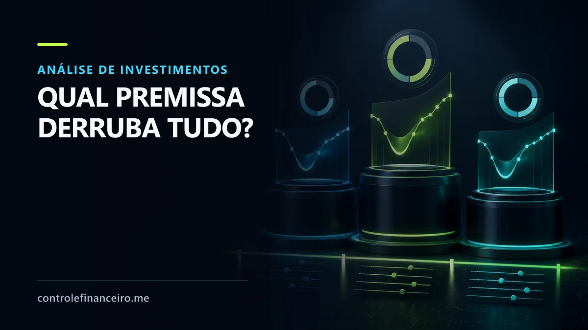Controles de preço, volume e custo alterando o resultado de um projeto