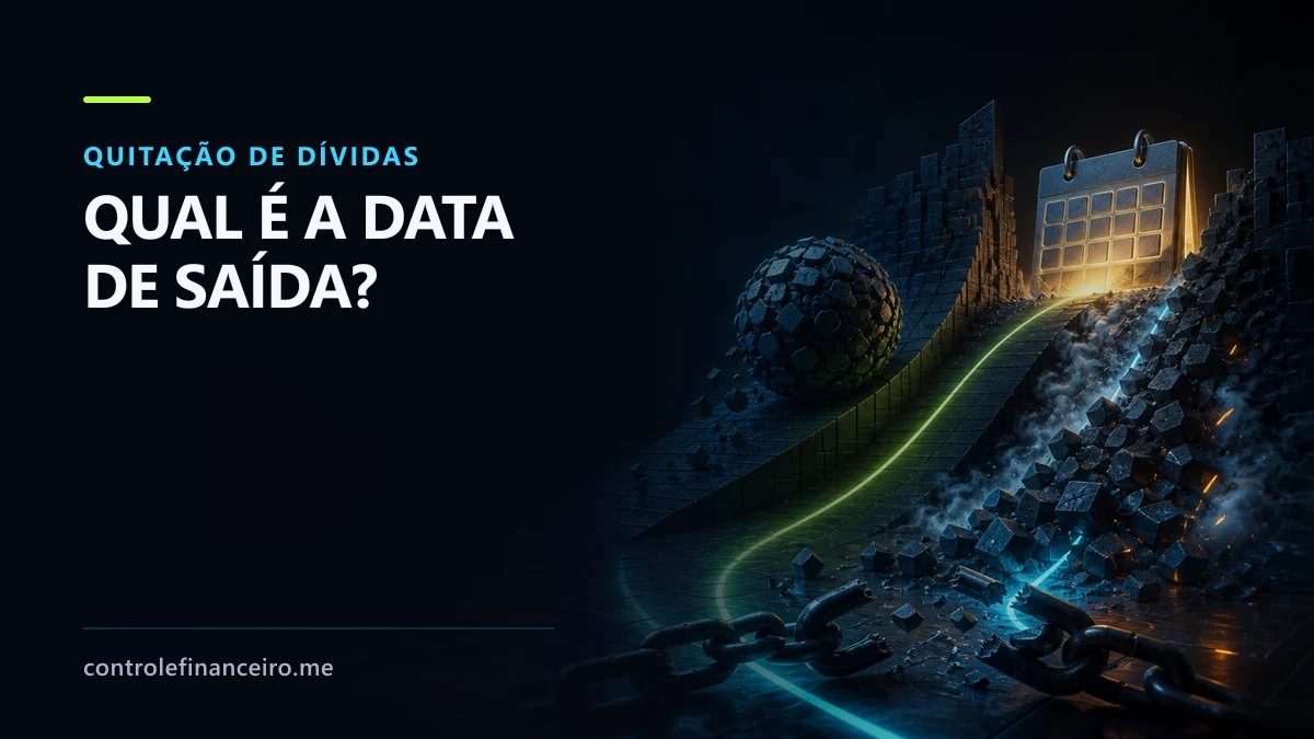 Calendário de quitação reduzindo saldos de dívidas mês a mês