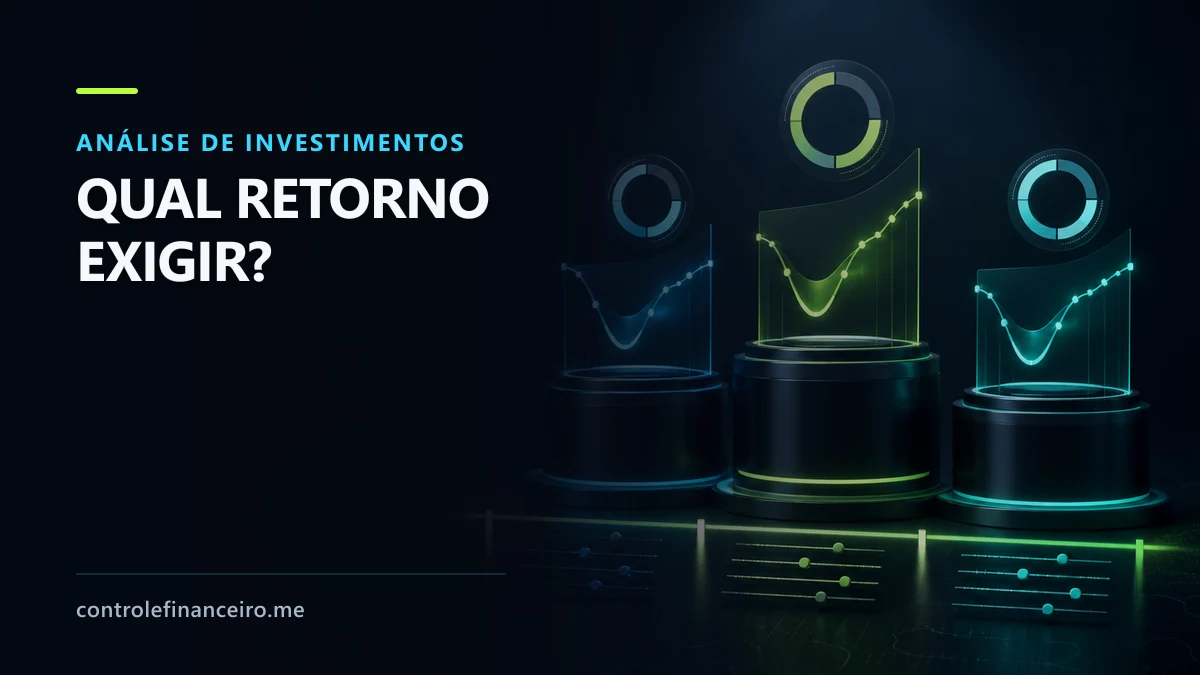 Barreira de retorno mínimo separando projetos aprovados e rejeitados